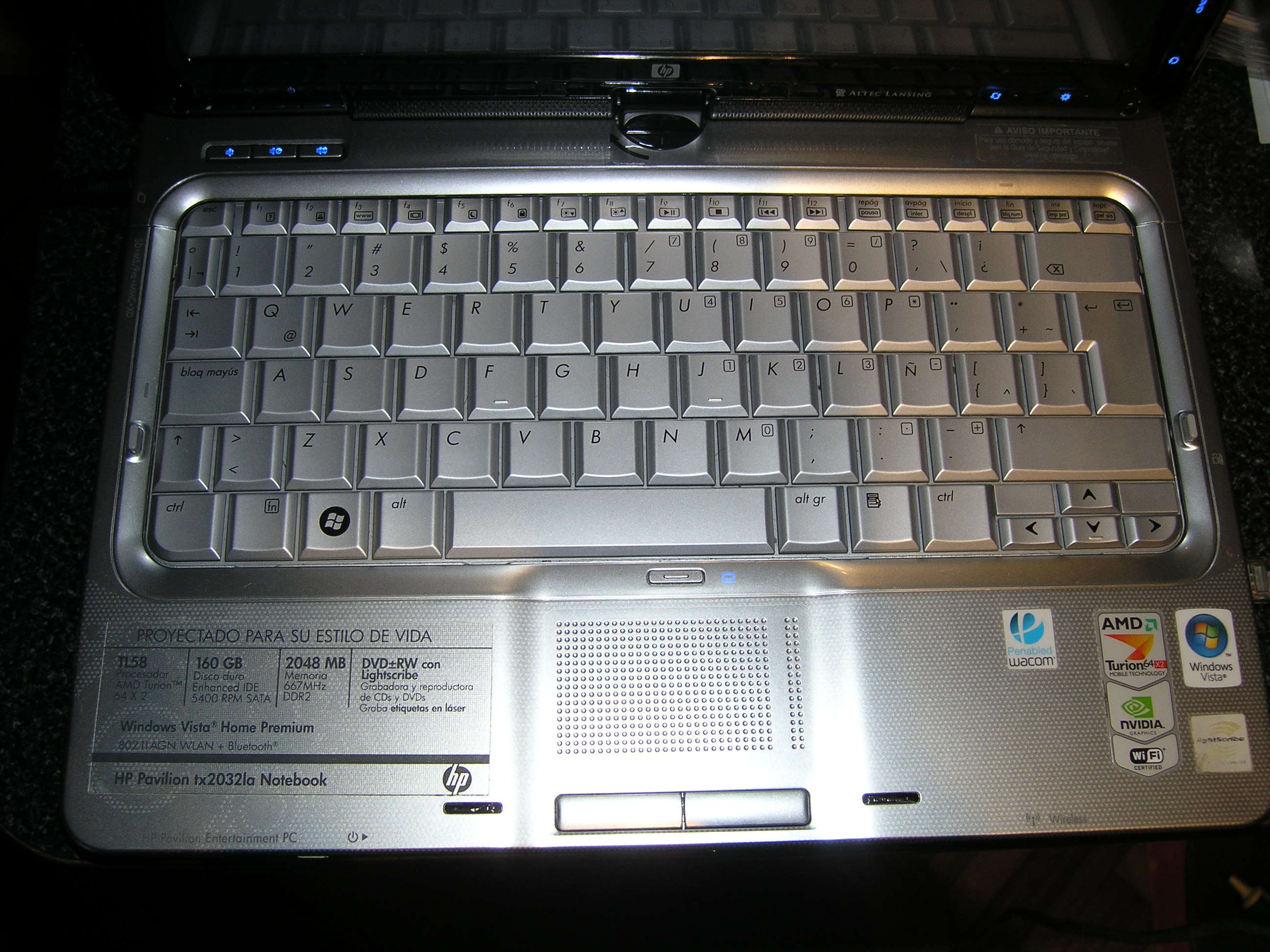 teclado de laptop
