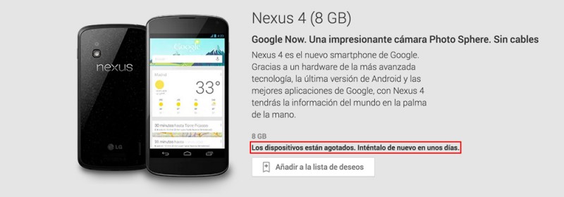 Nexus 4 stock